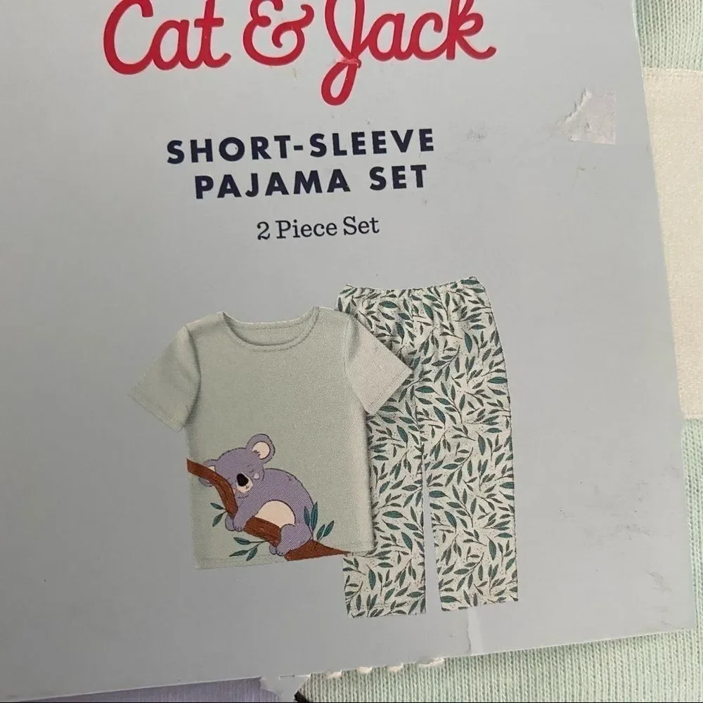 CAT & Jack Matching Pajama Set Toddler Pjs Koala Nwt New